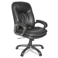 OIF OIFGM4119 Executive Swivel/Tilt Leather High-Back Chair (Fixed Arched Arms/Black) image number 0