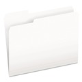  | Pendaflex 152 1/3 WHI 1/3-Cut Tabs Assorted Letter Size Colored File Folders - White (100/Box) image number 0
