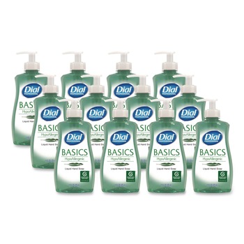 Dial Professional Basics 11 oz Hypoallergenic Liquid Hand Soap - Floral (12/Carton)
