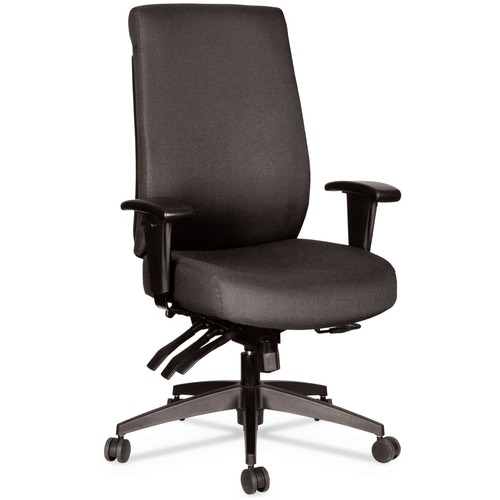  | Alera ALEHPT4101 Wrigley Series 17.24 in. to 20.55 in. Seat Height 24/7 High Performance High-Back Multifunction Task Chair - Black image number 0