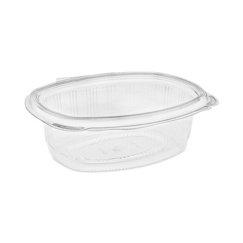 Pactiv Corp. EarthChoice 24 oz. Recycled PET Hinged Container - Clear (280/Carton)