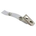 Paper Clips, Binder Clips, & Fasteners | SICURIX BAU68010 0.38 in. x 2.75 in. ID Strap Clips - Clear (25/Pack) image number 2