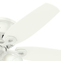 Ceiling Fans | Hunter 53326 52 in. Builder Low Profile Snow White Ceiling Fan with LED image number 4