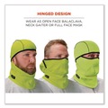 Masks | Ergodyne 16834 N-Ferno 6823 One Size Fits Most Fleece Hinged Balaclava Face Mask - Lime image number 5
