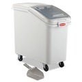 Food Trays, Containers, and Lids | Rubbermaid Commercial FG360288WHT 15.5 in. x 29.5 in. x 28 in. 26.18 gal. ProSave Mobile Plastic Ingredient Bin - White image number 0