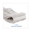  | Boardwalk BWK232C 32 oz. Cotton Fiber Premium Standard Head - White (12/Carton) image number 7