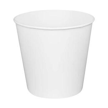 Karat 8.9 in. x 8.36 in. 170 oz. Paper Food Bucket - White (150/Carton)
