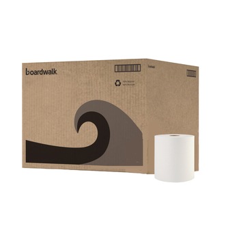 Boardwalk 8 in. x 800 ft. 1-Ply Hardwound Paper Towels - White (6/Carton)