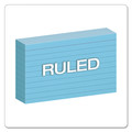 Bulk Savings Pricing 1 | Oxford 7321 BLU 3 in. x 5 in. Ruled Index Cards - Blue (100/Pack) image number 3