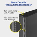 Binders | Avery 17012 3 Slant Rings 1 in. Capacity 11 in. x 8.5 in. Durable View Binder with DuraHinge - White (12/Carton) image number 3