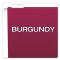 File Folders | Pendaflex 81613 1/5-Cut Tabs Letter Size Colored Hanging Folders - Burgundy (25/Box) image number 2