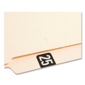 Labels | Smead 68325 "25-in 0.75 in. x 1.5 in. Yearly End Tab File Folder Labels - Black (1-Roll) image number 1