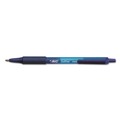 Office Jansan | BIC SCSM11 BLU Soft Feel 1 mm Medium Ballpoint Pen - Blue Ink/Blue Barrel (1-Dozen) image number 3