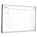 Bulletin Boards | Quartet ARCCP3018 30 in. x 18 in. ARC Frame Cubicle Monthly Planning/Scheduling Calendar Board - White Magnetic Surface/Satin Aluminum Frame image number 2