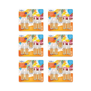BRIGHT Air 0.67 oz. Electric Scented Oil Air Freshener Refill - Hawaiian Blossoms and Papaya (6 Packs/Carton)
