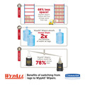 Cleaning & Janitorial Supplies | WypAll 41455 X70 9-1/10 in. x 16-4/5 in. Cloths - White (100/Box 10 Boxes/Carton) image number 1
