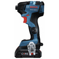 Impact Drivers | Factory Reconditioned Bosch GDR18V-1800CB25-RT 18V EC Brushless Lithium-Ion 1/4 In. Cordless Hex Impact Driver Kit with (2) 4 Ah Batteries image number 2