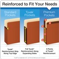  | Pendaflex 95545 3.5 in. Expansion Legal Size Heavy-Duty End Tab File Pockets - Red Fiber (10/Box) image number 6