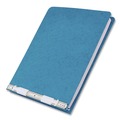 Office Jansan | ACCO A7054052A PRESSTEX 11 in. x 8.5 in. 6 in. Capacity 2 Posts Pressboard Covers with Storage Hooks - Light Blue image number 3