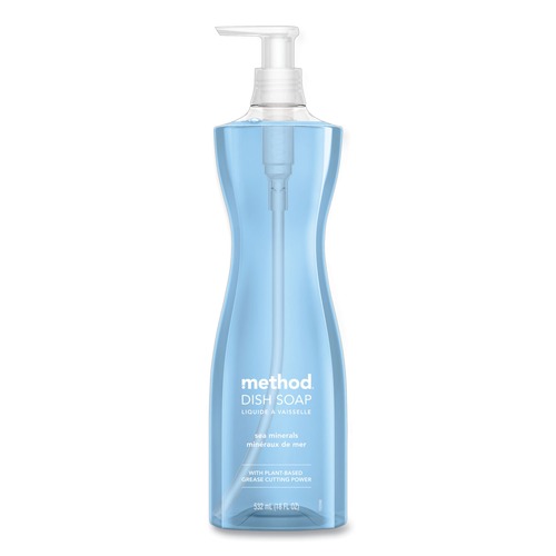 Cleaning & Janitorial Supplies | Method 318972 18 oz Dish Soap Pump - Sea Minerals Scent (6/Carton) image number 0