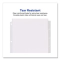 Office Jansan | Avery 11223 Big Tab 11.13 in. x 9.25 in. 8-Tab Insertable Dividers - Clear Tabs/White (1-Set) image number 6