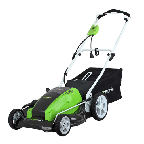 Push Mowers | Greenworks 2507702 Greenworks MO13B00 13AMP 21 in. Brushed Push Mower image number 0