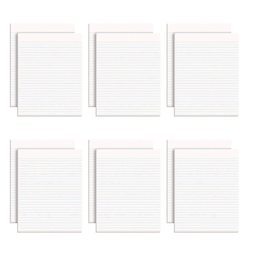 Office Jansan | Ampad 21-112 8.5 in. x 11 in. Glue Top Pads - Wide/Legal, White (1-Dozen) image number 0