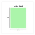Art & Craft Paper | Universal UNV11203CT 8.5 in. x 11 in. 20 lbs. Bond Weight Deluxe Colored Paper - Green (10 Reams/Carton) image number 3