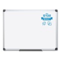  | MasterVision MA2107170 96 in. x 48 in. Value Aluminum Lacquered Steel Magnetic Dry Erase Board - White/Silver image number 4