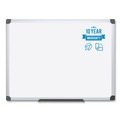 Office & Office Supplies | MasterVision MA2107170 96 in. x 48 in. Value Aluminum Lacquered Steel Magnetic Dry Erase Board - White/Silver image number 4
