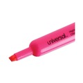 Office Jansan | Universal UNV08865 Fluorescent Ink Chisel Tip, Desk Highlighters - Pink (1 Dozen) image number 3