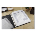Office Jansan | Avery 11221 11.13 x 9.25 Insertable Single-Sided Copper Edge Reinforcing Big Tab Dividers - White/Clear Tabs (5-Pieces/Set) image number 2