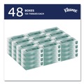 Tissues | Kleenex 21601 Naturals 2-Ply Flat Box 8.3 in. x 7.8 in. Facial Tissues - White (48 Boxes/Carton, 125 Sheets/Box) image number 2