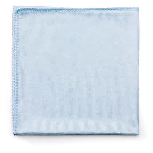 Cleaning & Janitorial Supplies | Rubbermaid Commercial FGQ63000BL00 Executive Series Hygen 16 in. x 16 in. Microfiber Glass Cleaning Cloths - Blue (12/Carton) image number 0