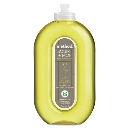 Office Jansan | Method 00563 Squirt plus Mop 25 oz. Spray Bottle Hard Floor Cleaner - Lemon Ginger Scent image number 0