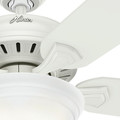 Ceiling Fans | Hunter 53358 52 in. Fletcher Five Minute Ceiling Fan with Light (Fresh White) image number 6