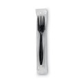 Office Jansan | Dixie PFH53C Individually Wrapped Heavyweight Plastic Forks - Black (1000/Carton) image number 4