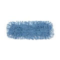 Office Jansan | Boardwalk BWK1124 24 in. x 5 in. Cotton/Synthetic Fiber Looped-End Mop Head - Blue image number 0