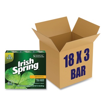 Irish Spring 3.75 oz. Bar Soap - Clean Fresh Scent (54/Carton)