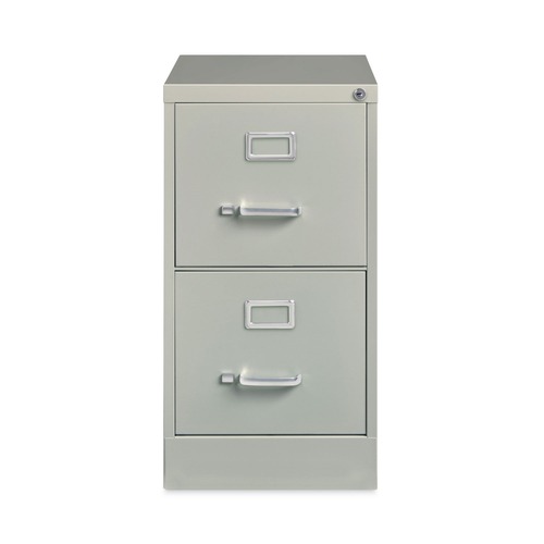 Office Filing Cabinets & Shelves | Alera 26119 15 in. x 22 in. x 28.37 in. Letter-Size Two-Drawer Economy Vertical File - Light Gray image number 0