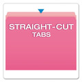 Bulk Savings Pricing 2 | Pendaflex 152 PIN Letter Size Straight Tabs Colored File Folders - Pink/Light Pink (100/Box) image number 1
