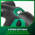 New Year New Savings! Save $25 off $150 | Metabo HPT SB3608DAQ4M 36V MultiVolt Brushless Lithium-Ion 3 in. x 21 in. Cordless Belt Sander (Tool Only) image number 7