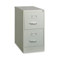 Office Filing Cabinets & Shelves | Alera 26128 15 in. x 26.5 in. x 28.37 in. Letter-Size Two-Drawer Economy Vertical File - Light Gray image number 1