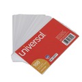 Office Jansan | Universal UNV47200EE 3 in. x 5 in. Unruled Index Cards - White (100/Pack) image number 0