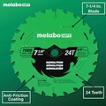 Clearance Center | Metabo HPT 115758M 7-1/4 in. 24-Tooth Industrial PTFE Circular Saw Demo Blade image number 4