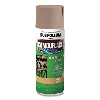Rust-Oleum 12 oz. Aerosol Can Camouflage Spray Paint - Flat Khaki