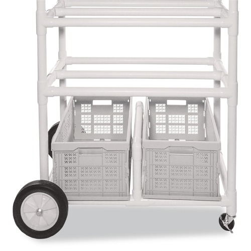 Utility Carts | Champion Sports TWCART 19 in. x 53 in. x 58 in. 176 lb Capacity High Impact All-Terrain Heavy-Duty Cart - White image number 0
