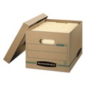 Boxes & Bins | Bankers Box 1277601 STOR/FILE 12.5 in. x 16.25 in. x 10.5 in. Basic-Duty Storage Boxes - Kraft/Green (12/Carton) image number 0