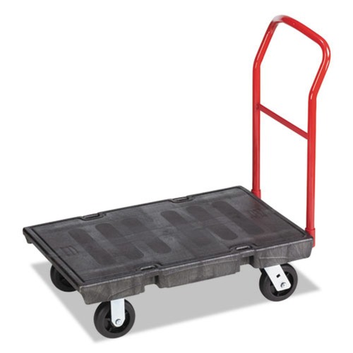 Utility Carts | Rubbermaid Commercial FG440300BLA 24 in. x 36 in. 1000 lbs. Capacity Heavy-Duty Platform Truck Cart - Black image number 0
