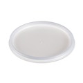 Food Trays, Containers, and Lids | Dart 20JL Vented Plastic Lids for Hot/Cold Foam Cups - Translucent (1000/Carton) image number 1
